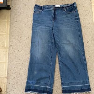 Ann Taylor Loft cropped jeans size 32